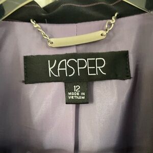 Kasper Purple Pantsuit